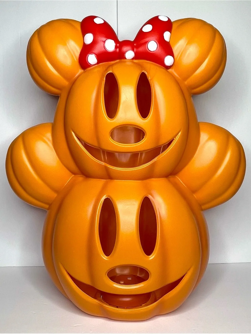Viral TikTok Mickey and Minnie Mouse Stacked LED Pumpkin Heads